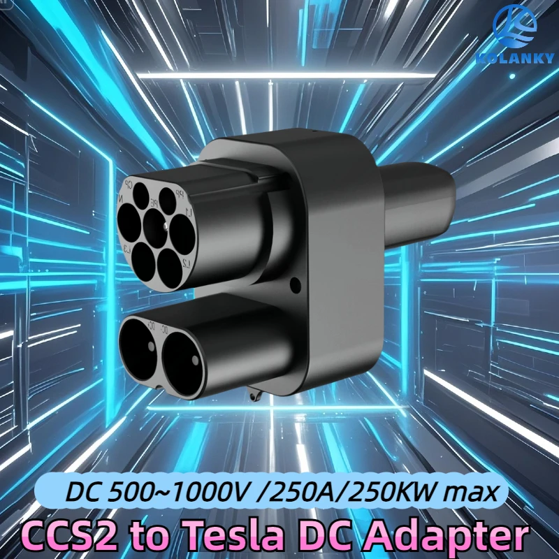 CCS2 to Tesla EV Charging Adapter 250A CCS2 Combo for Tesla Convertor for Car Charger CCS2 Tesla Adapterr