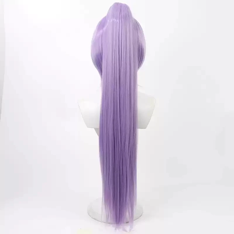 Vtuber conversión Sexual Hoshirube Sho Cosplay peluca 70cm de largo púrpura mezclado azul pelo sintético resistente al calor fiesta de Halloween Rol