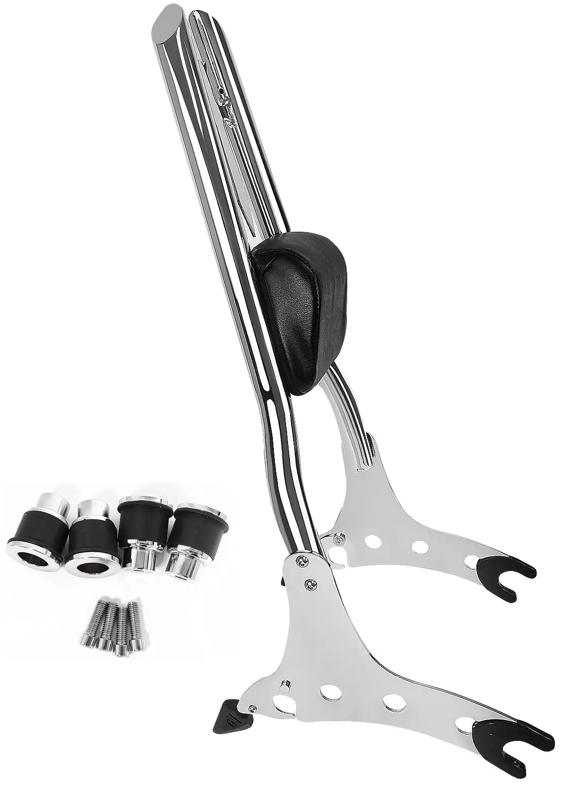 Backrest Sissy Bar with Docking Mount Spools for Indian 2014-2023 Chieftain Roadmaster Springfield Challenger Chief Vintage