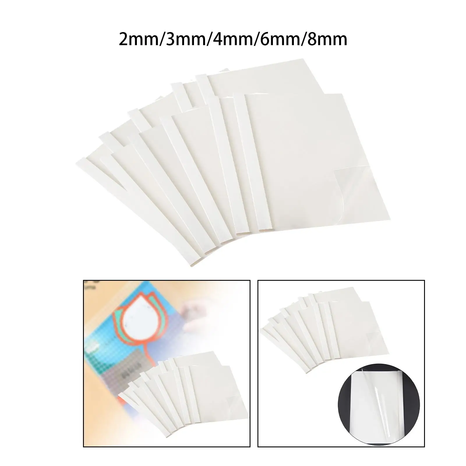 ฝาปิดกันความร้อน10ชิ้นกระเป๋าสตางค์แฟ้มแบบพกพาโปร่งใสจัดระเบียบง่ายครอบคลุมเอกสารสำหรับสำนักงานบ้านโรงเรียนธุรกิจ