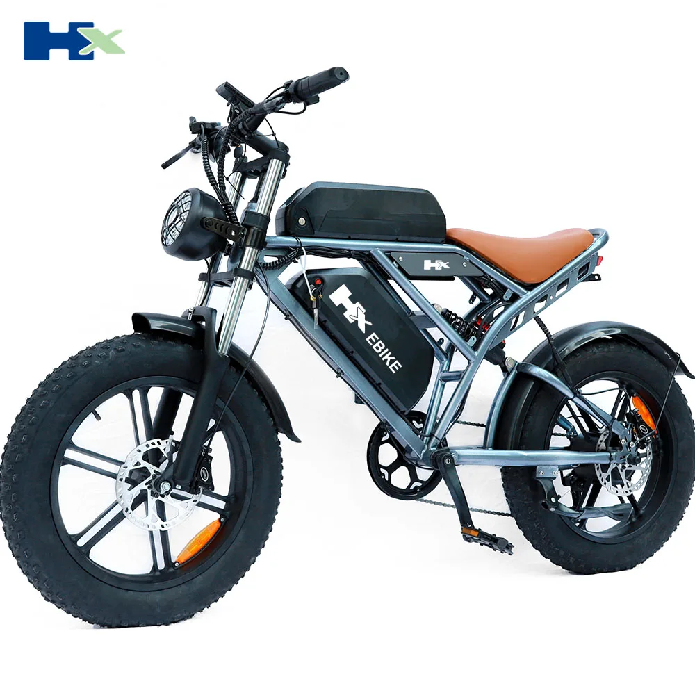 HX Q20 2000W Adults Electric Bike Bicycle 48V 55AH 20 Inch Fat Tire electric bikes ebike Mountain Oil Brake 2000W Ebikes