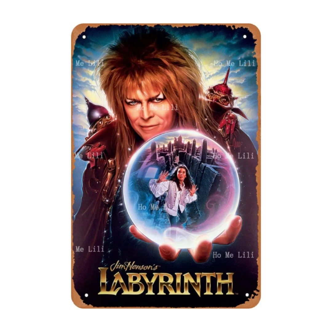 Metal Sign Movie Labyrinth Poster For Cafe Bar Pub Office Garage Home Wall Decoration Metal Sign