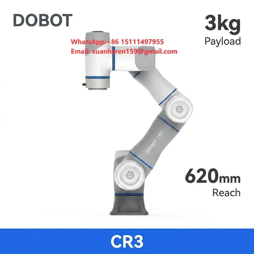 CR3 Industrial Collaborative Robot Arm with Motor & PLC 120W 48V Alloy & Stainless Steel Construction