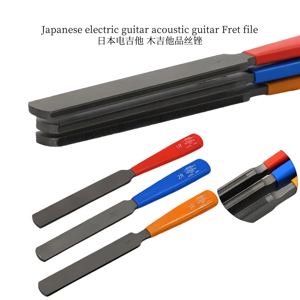 Japanese electric guitar wooden guitar fingerboard frets fret crown grinding file repair tool fret warping arc file