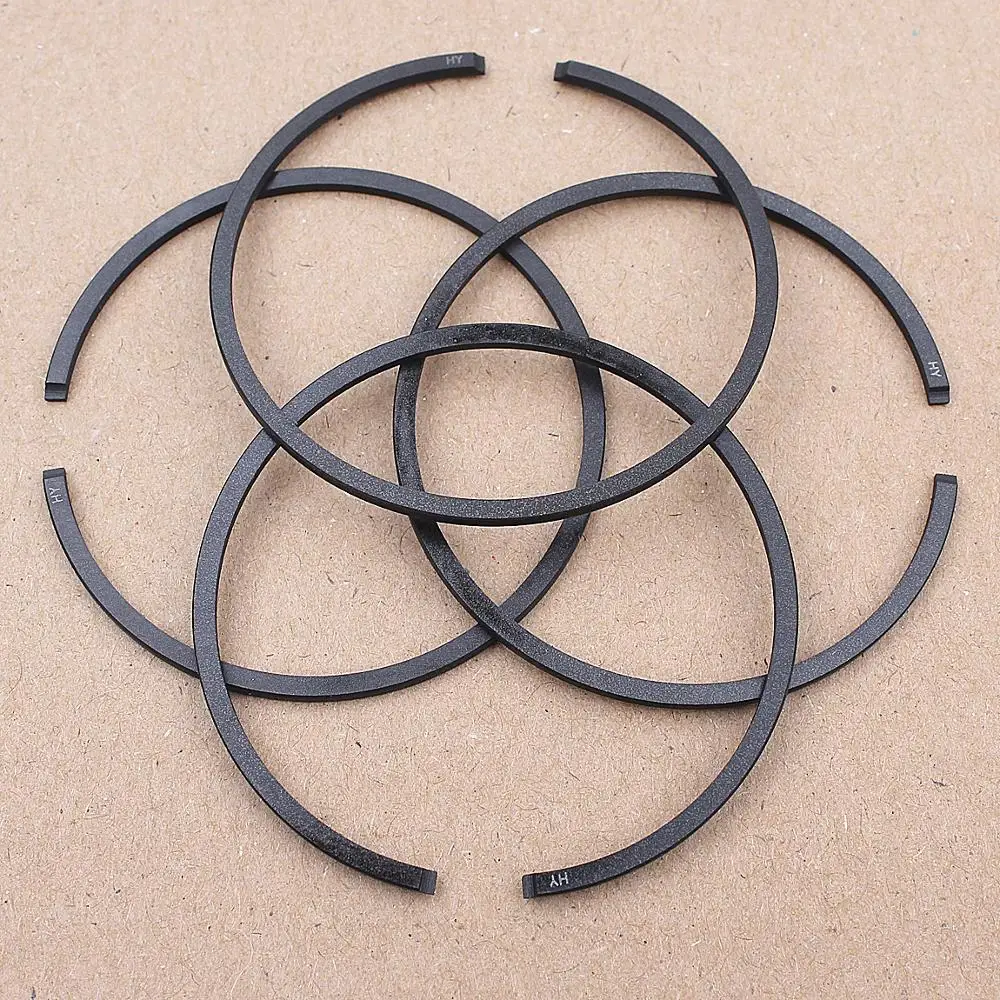 4pcs 50mm x 1.5mm Piston Ring For Husqvarna 268 268XP 268K 66 266 371 372 Stihl 038 Jonsered 2063 625 670 2071 Chainsaw