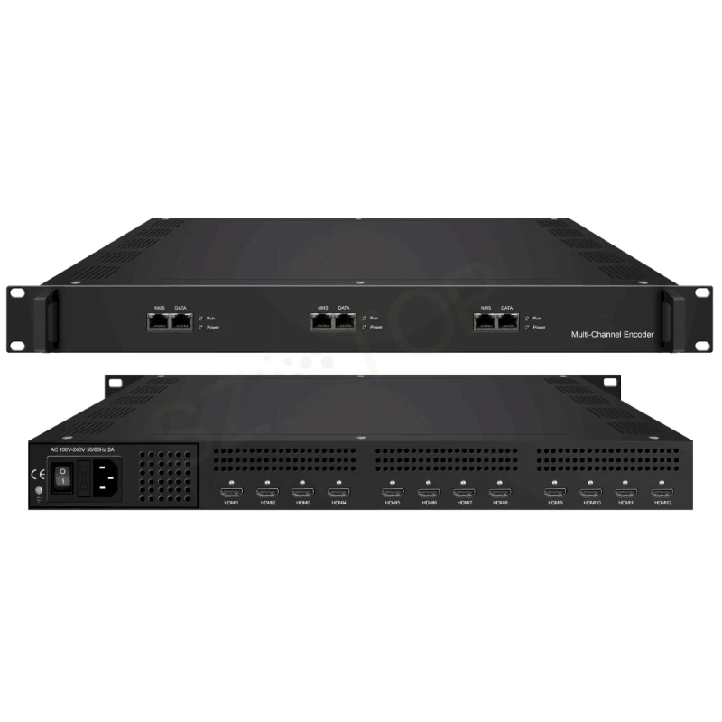 4/8/12ch HDMI input Multi-Channel encoder audio video encoding multiplexing device HEVC H.265 MPEG-1 Layer MPTS SPTS customized