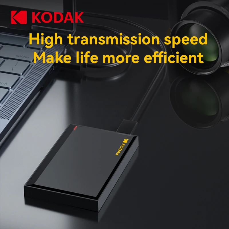 Disco Duro Externo Portátil Kodak P190, 5Gbps, 500GB, 1TB, 2TB, USB 3.0, Ligero, para PC, Tablets, PS5, XBOX, Laptop, Computadora de Escritorio
