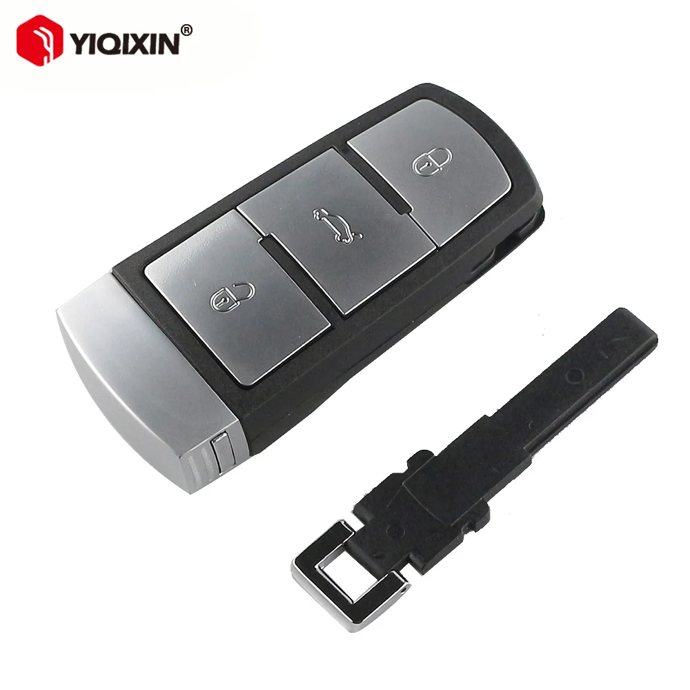 

YIQIXIN Remote Car Key Shell Fob For VW Volkswagen Passat CC B6 B7 B7L 3C R36 Maogotan B5 3 Button Replacement Fob Case No Logo