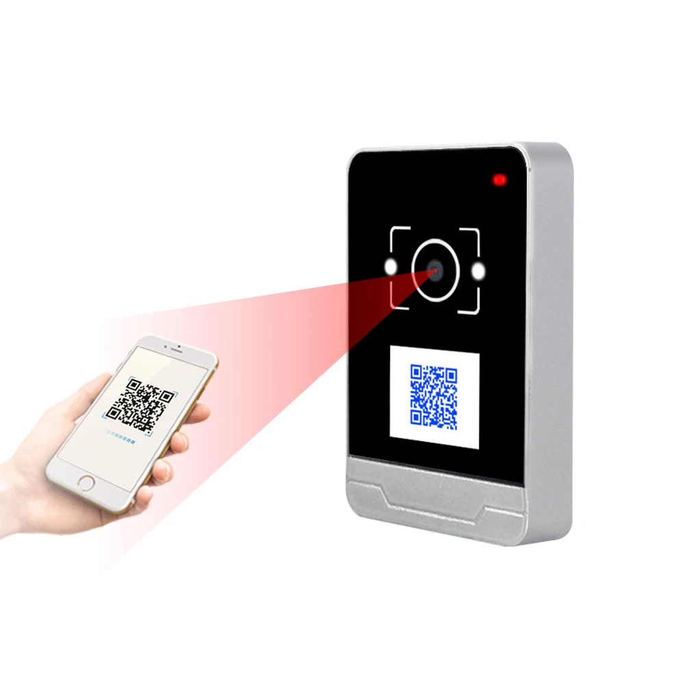 RD009 TCP/HTTP IC ID QR Code Scanner Access Control Reader 4G with Screen QR Wiegand for Turnstile or Elevator