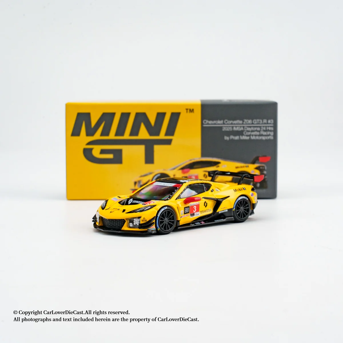 MINIGT1: 64 Lotus 99T#12 Ayrton Senna-Chevrolet Corvette Z06 GT3.R#3 Alloy Car Model
