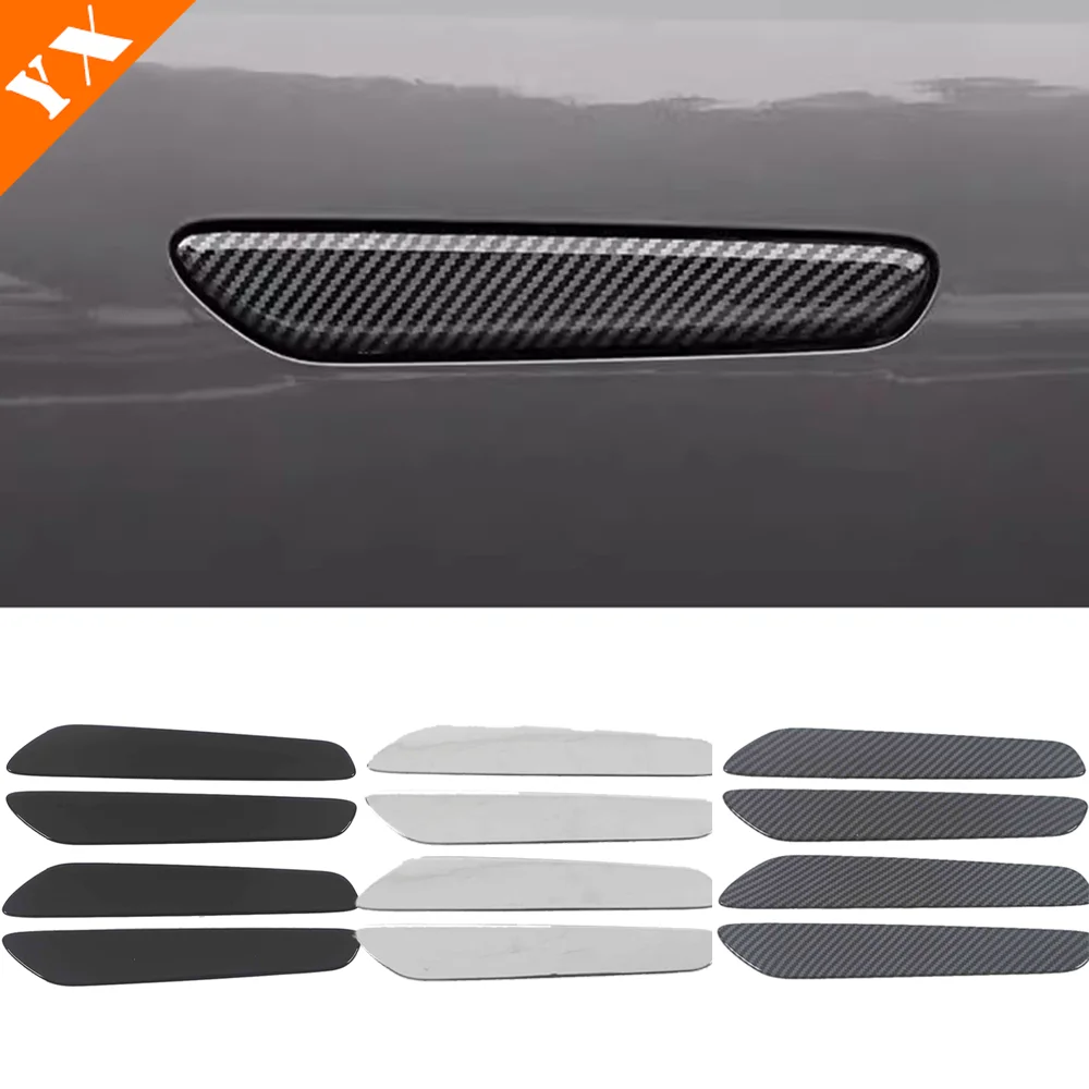

For CHANGAN Deepal S7 2023-2024 Accessories Black Car Door Knob Protector Door Handle Frame Cover Garnish Trim Protector
