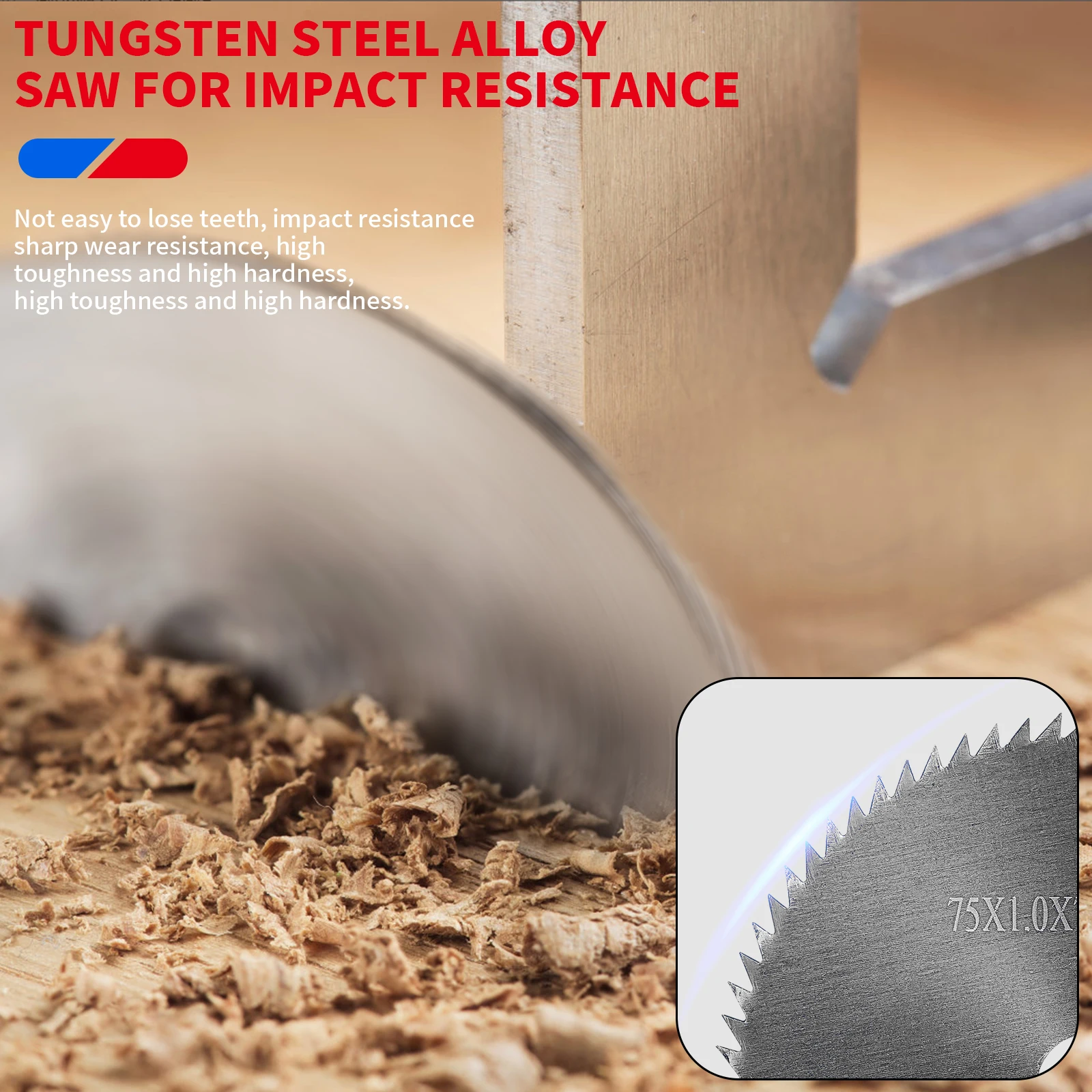 75mm 3 inch Circular Saw Blade TCT Carbide Saw Blade Cut-off Wheel  For Wood Cutting Disc 72 Tooth