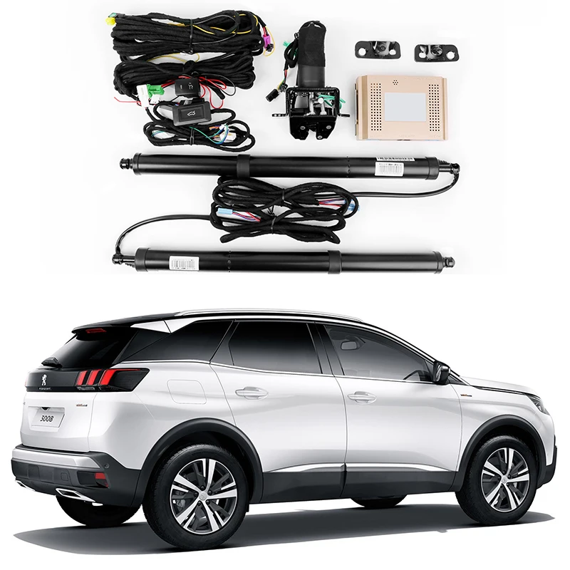 For Peugeot 3008 Electric tailgate power operated trunk Retrofit tail box Vehicle accessories actuators front rear butto