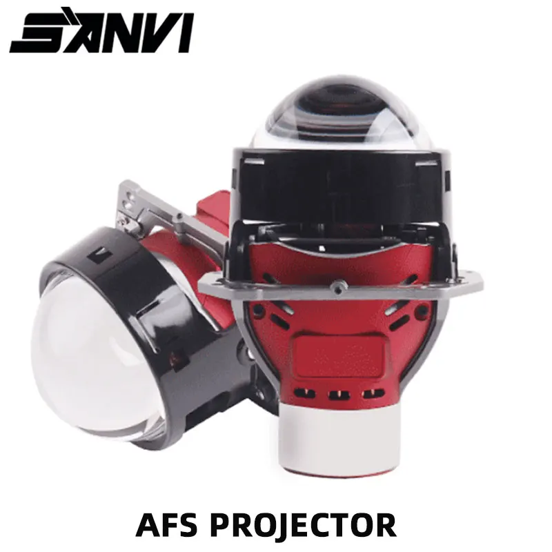 SANVI AFS Projector Lens Bi Led 3.0 with Hella 3R G5 5500K 120W Auto LED Projector headlamp for Motorcycle Car Light Acceesories