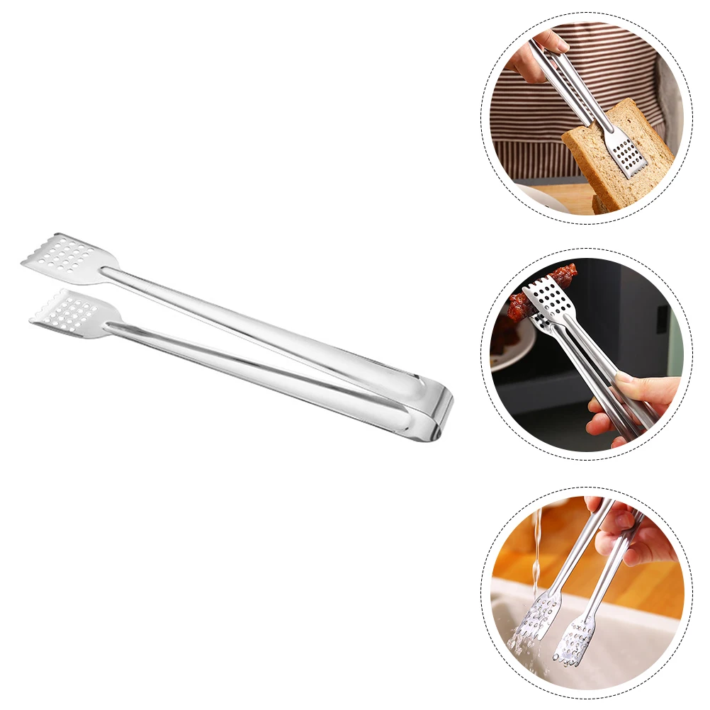 

Stainless Steel Food Tongs Tweezers Kitchen Gadgets Steak Clamps Barbecue Supplies BBQ