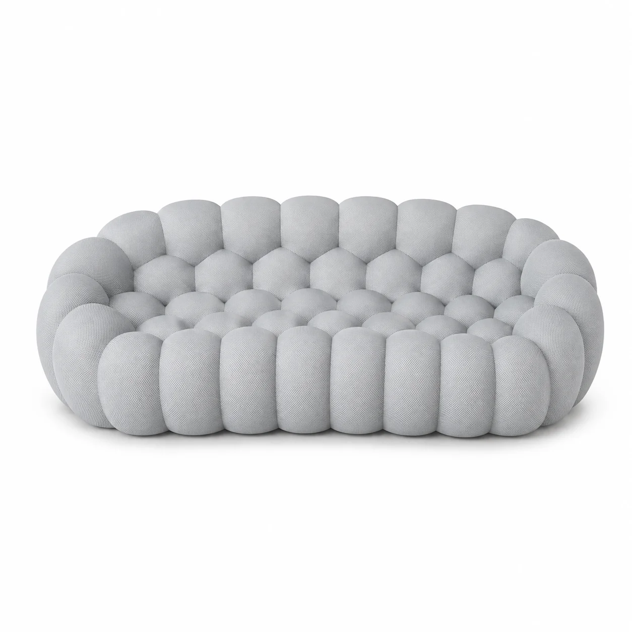 Minimalistische Europese woonkamerbank voor twee volwassenen, puff-bubbelsofa's, gecomprimeerde chaise longue zonder onderstel, divano-meubels voor thuis.