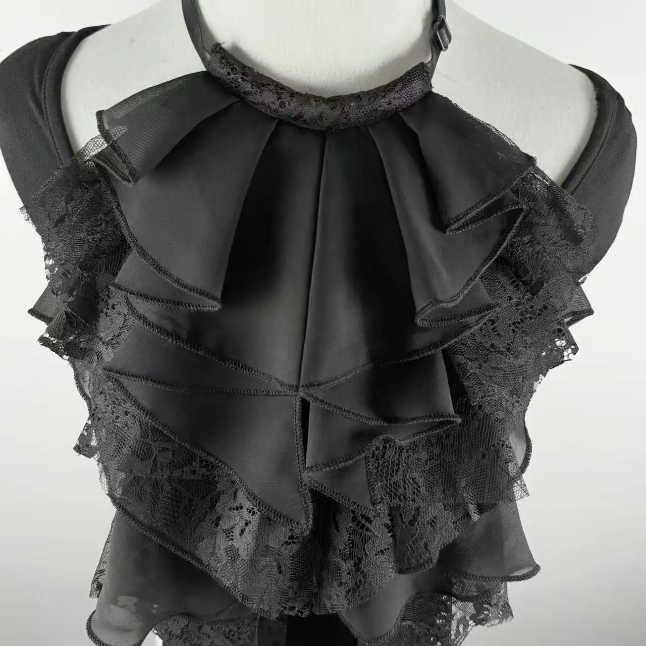 Costume Accessory Detachable Lace Collar Medieval Style Vintage Fake Collar Victorian Costume Opera Ruffled Collar Photo Props 1