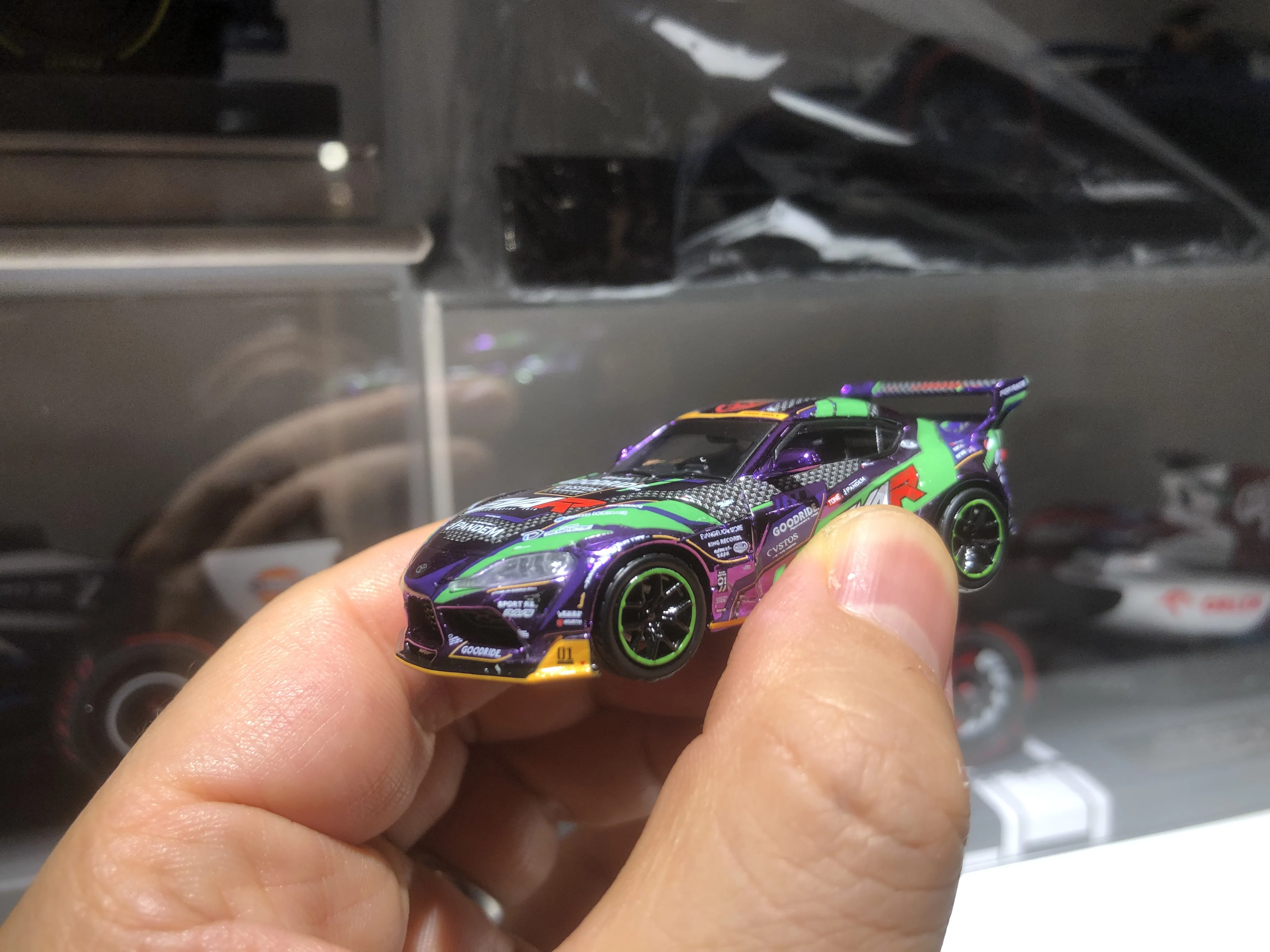 POPRACE 1:64 GR Supra A90 Pandem (Rocket Bunny) EVA RT Test Diecast Model Car Alloy