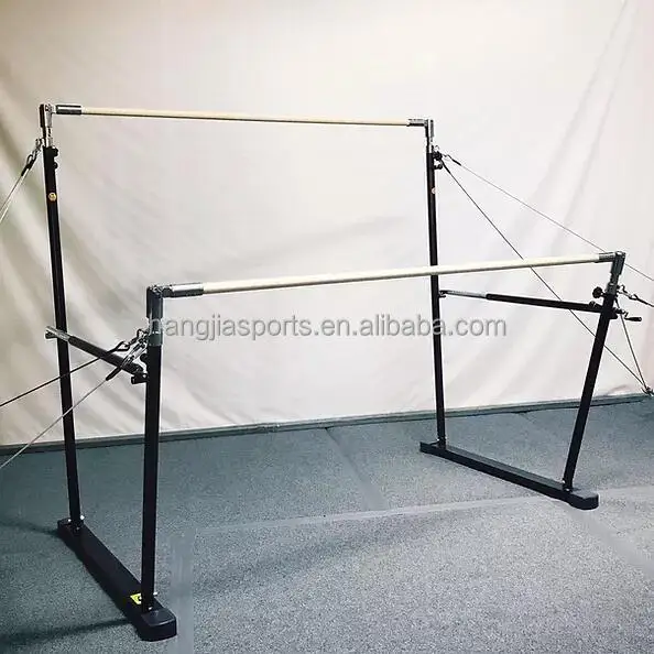 FIG Standard Gymnastic Equipment Adjustable Gym Uneven Bars Uneven Parallel Bars Gymnastic Uneven Bars for Sale