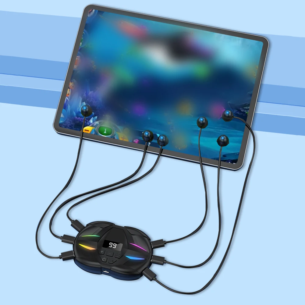 

Автоматический кликер для экрана мобильного телефона с цифровым дисплеем и RGB-подсветкой для игр, прямых трансляций, выполнения заданий и заработка на бонусах