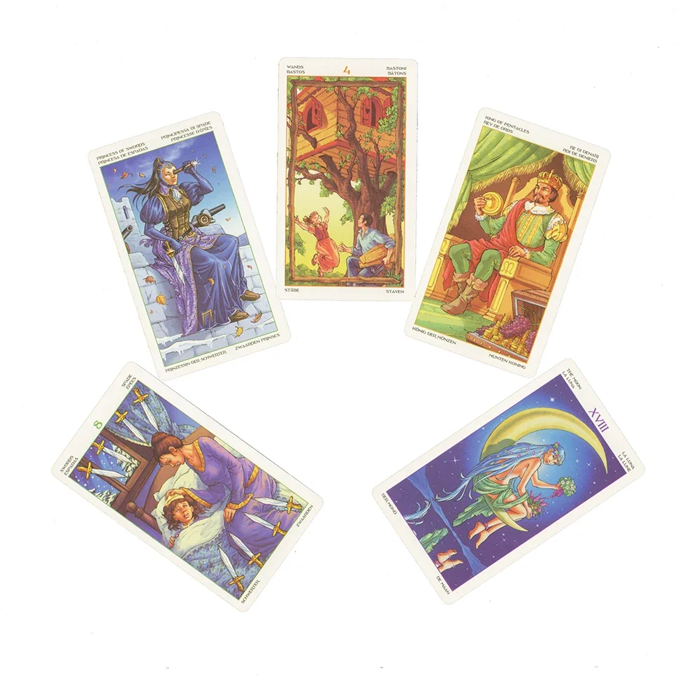 new Spanish Tarot Deck English French Italian German Tarot Cards Book Guidebook For Beginners 78 Cards Intimate Relationship