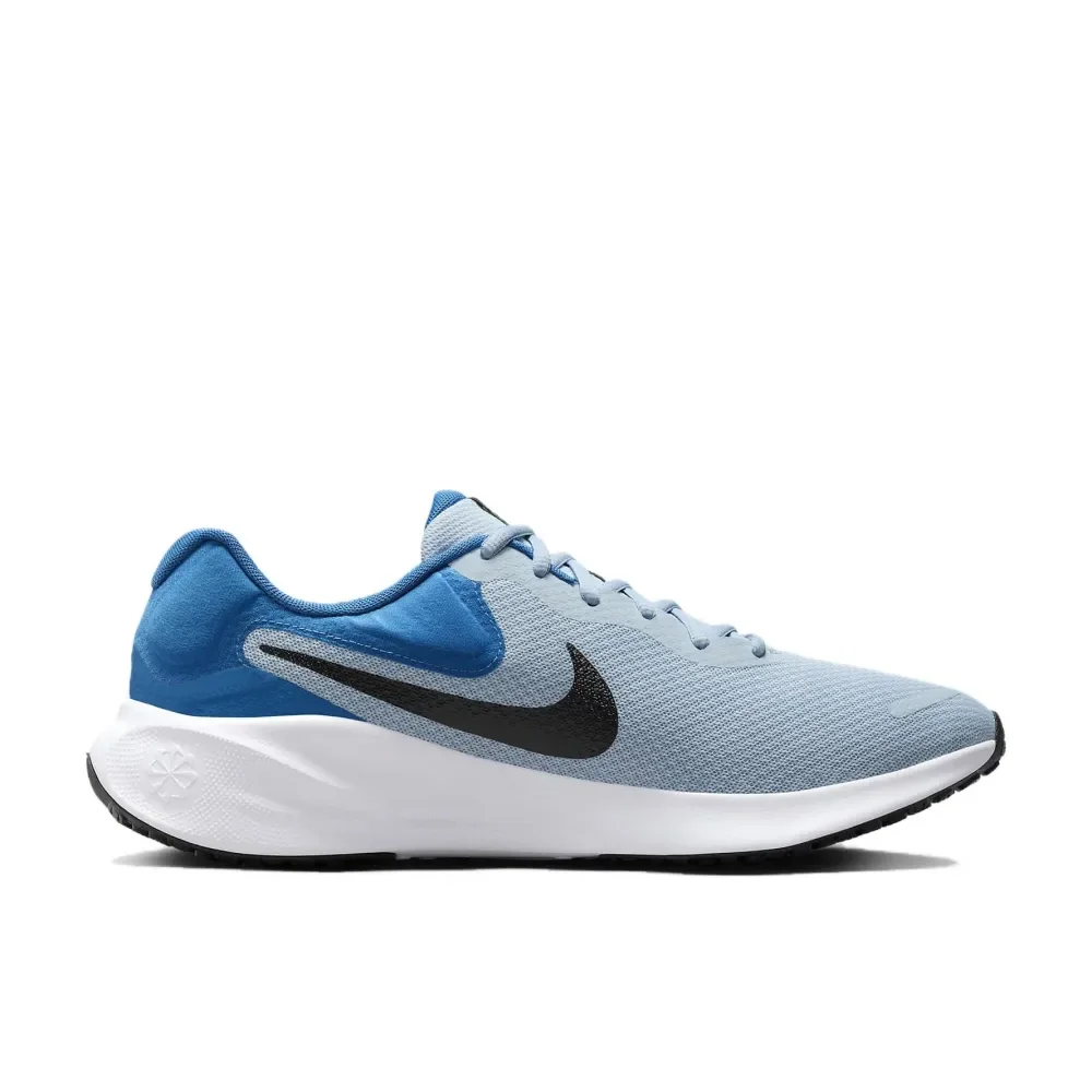 Nike new listing REVOLUTION 7 lightweight breathable low top casual running shock absorption non slip men's and women's blue