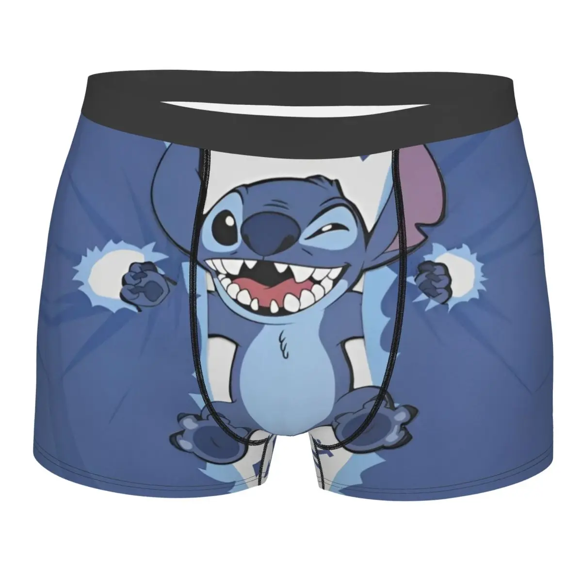 Mannen Schattige Steek Proberen Bij Elkaar Te Houden Boxershort Slips Glad Cartoon Ondergoed Bedrukt Grappige Korte Broek Boxershort Slips