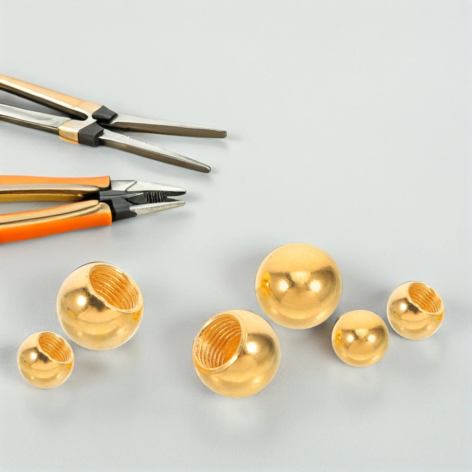 30Pcs Threaded Cap Nuts Lamp Screw Caps Decorative Ball Knob Replacement for Lamp Shade Lighting Fixtures DIY Decoration Nut