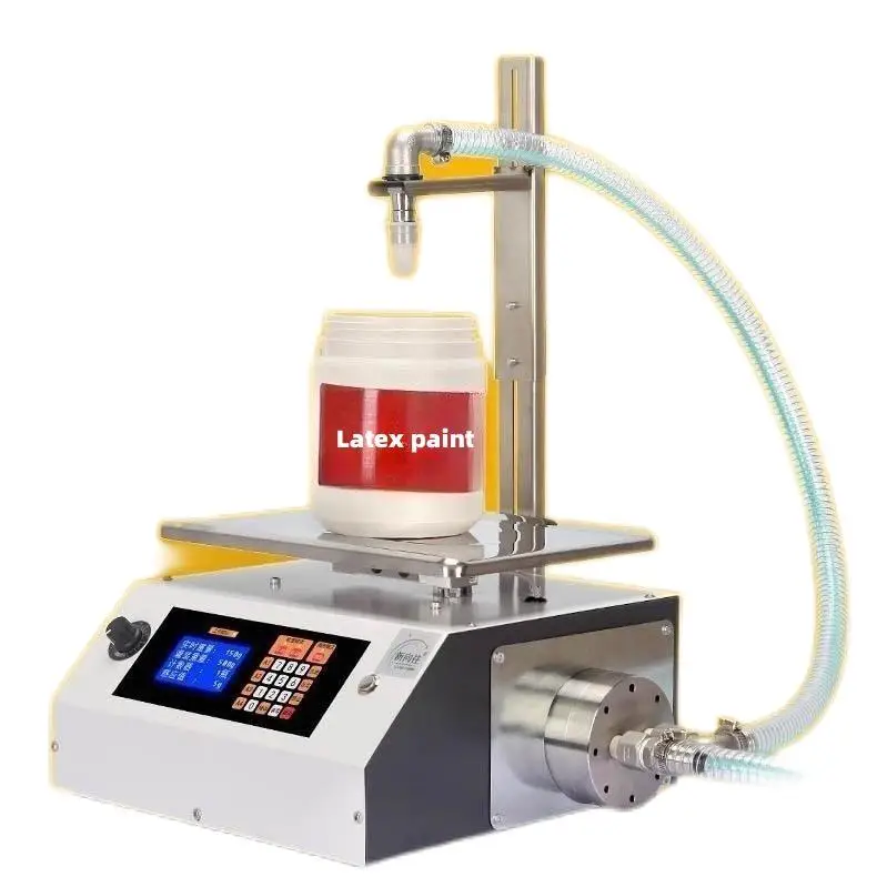 

Junmin Honey Sesame Paste Edible Oil Glue Viscous Liquid Automatic Weighing Filling Machine Viscous Liquid Soap Shampoo Filler