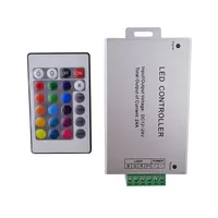 RGB Light Strip Controller with 24 Keys IR Remote Control  DC 12V-24V for SMD 5050/2835 Led Light Strip Dimmer Controller 144W