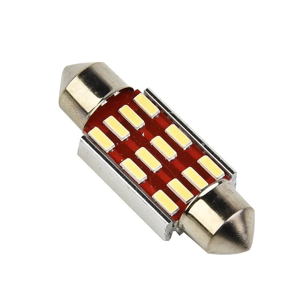Accessorio Luci per auto Lampada a LED Parti di lettura Sostituzione Super luminoso 180LM 36MM 4014 6500K Auto C10W Interno Nuovo