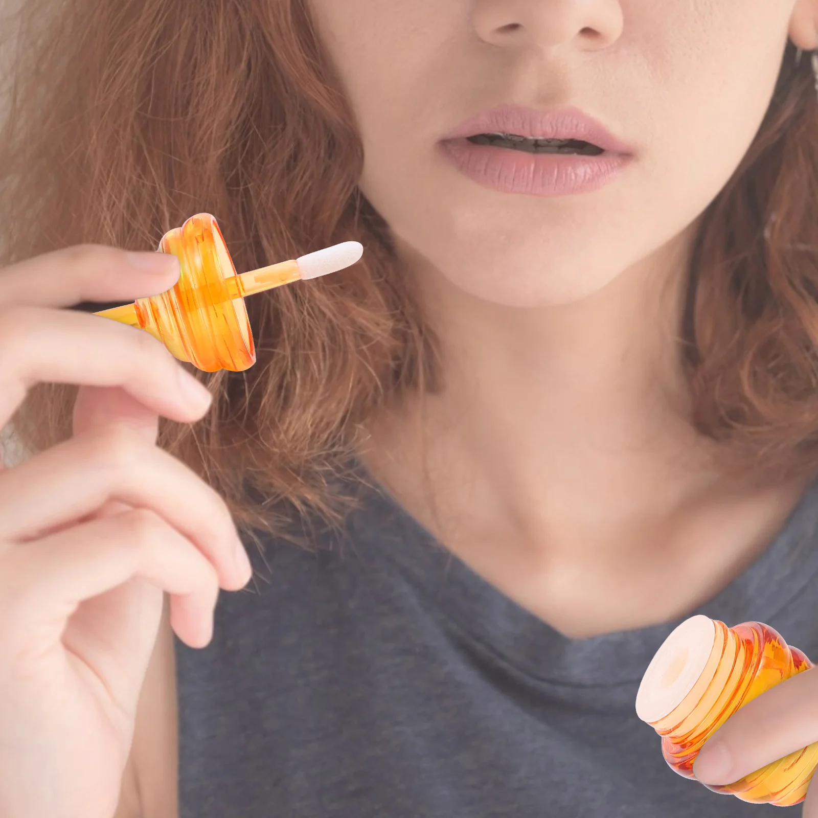 10pcs 립글로스 빈 튜브 벌집 디자인 Diy 립 밤 립스틱 보관을위한 재사용 가능한 방수 용기