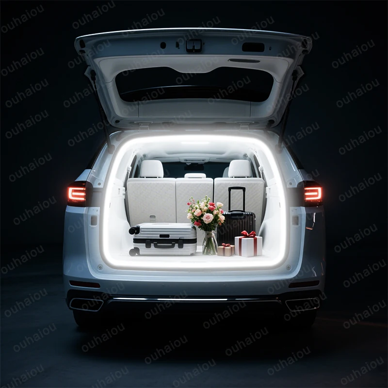 FOR 12-25 HONDA ELYSION trunk light modification light Atmosphere lights White warm white Rear Trunk LED Light Bar