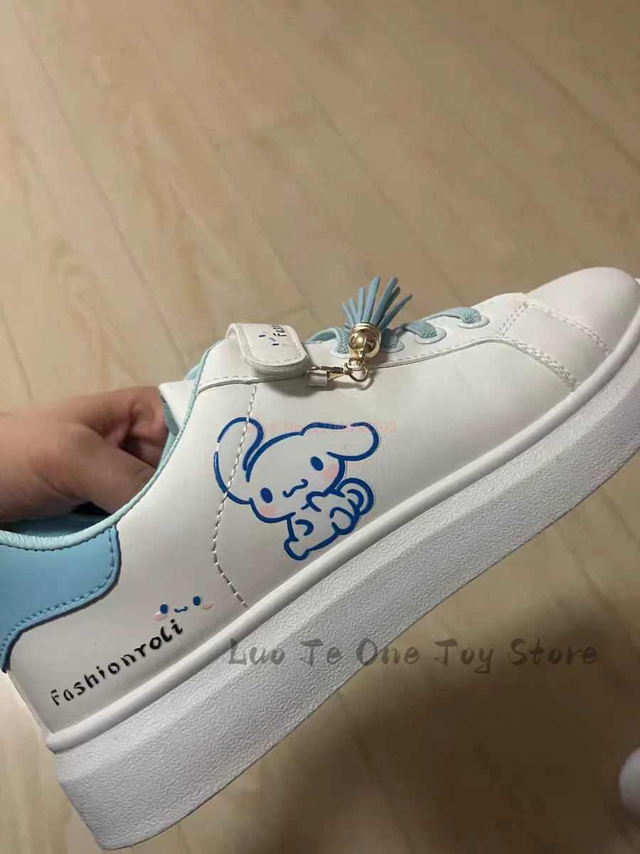 Sanrio Kawaii Kuromi Cinnamoroll Children Shoes Girls Heart Cute Anime My Melody Sneakers Soft Bottom Anti-Slip Birthday Gifts