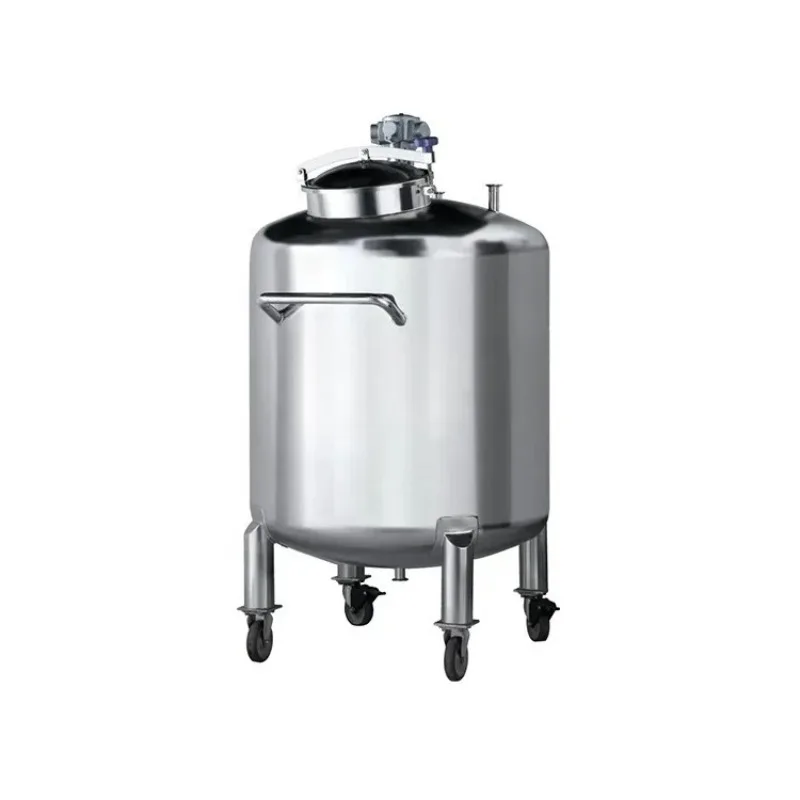a ForLow Price 100L 500L Storage Tank With Pneumatic Agitator Paddle For Perfume l Shampoo Mixing Mixer Container Equipme