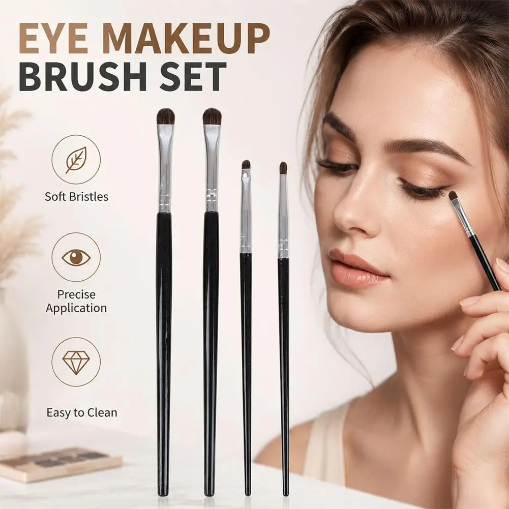 Small Angle Precise Detail Eyeshadow Brush Soft Horse Hair Precision Eye Shadow Lying Silkworm Brightening Eyes Make Up Tools