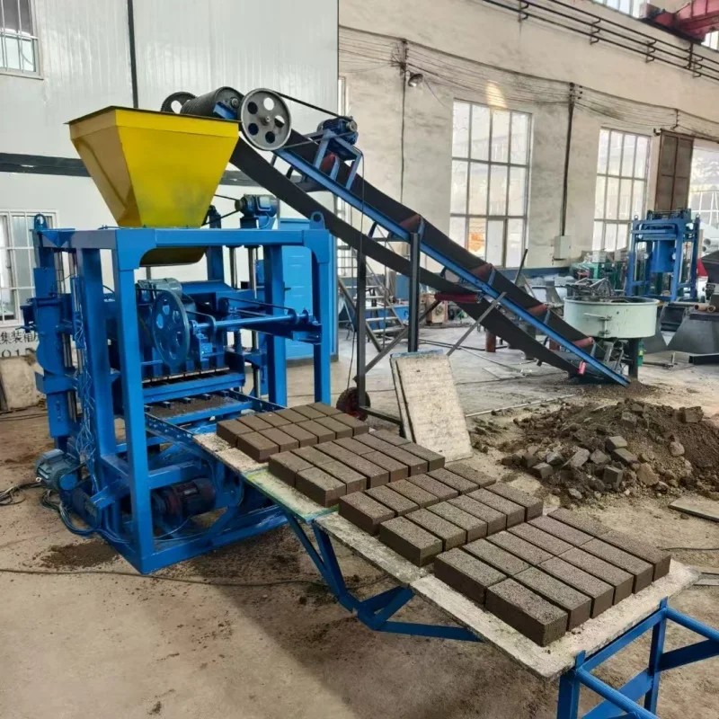 

(Sea shipping customization) Construction cement waste brick making machine, coal fly ash block molding machine, small diesel-po