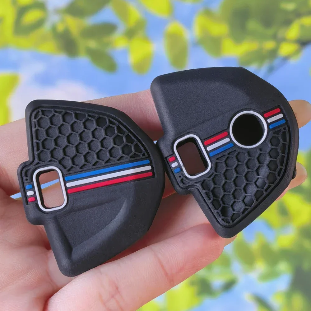 Embossed Honeycomb Key Case For BMW S1000R S1000RR S1000XR Premium Motorcycle Part Silicone Key Shell Protector Cover