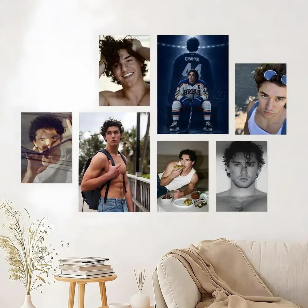 American Actor Garrett G-Graham Belmont Cameli Poster Multi-Purpose Wall Art For Living Room Bedroom Office Bar Home Decor Gift