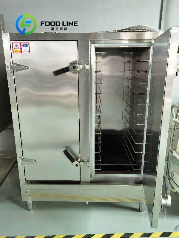 Commercial Electric & Gas 12-Tray Stainless Steel Intelligent Automatic Rice Steamer with High Efficiency for Restaurant Use