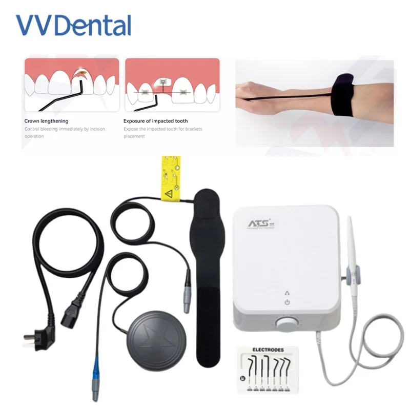 

ATS-S1 Dental Electricity Knife Electrosurgery Unit 40W High Frequency Electric Knife with 7PCS Electrodes Knife Dental Machine