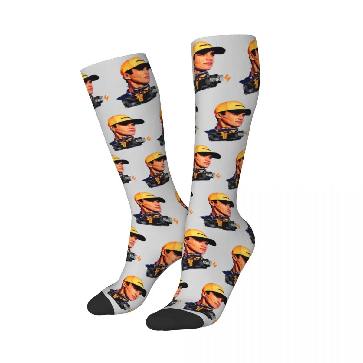 Lando Norris Low Poly V2 Socks Harajuku Super Soft Stockings All Season Long Socks Accessories for Unisex Christmas Gifts