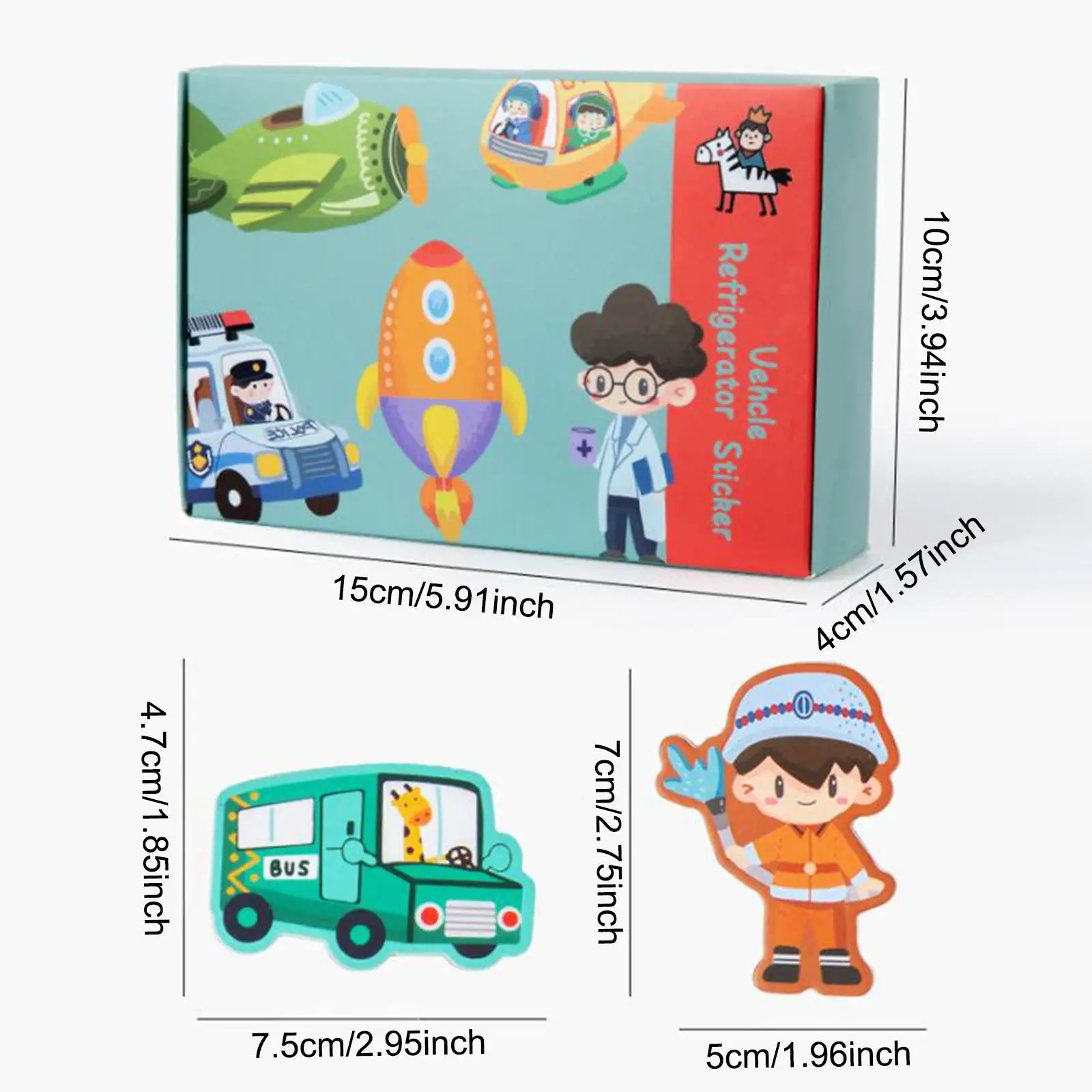 かわいい冷蔵庫漫画教育学習活動冷蔵庫おもちゃ 3-6 歳の男の子女の子の誕生日プレゼント用