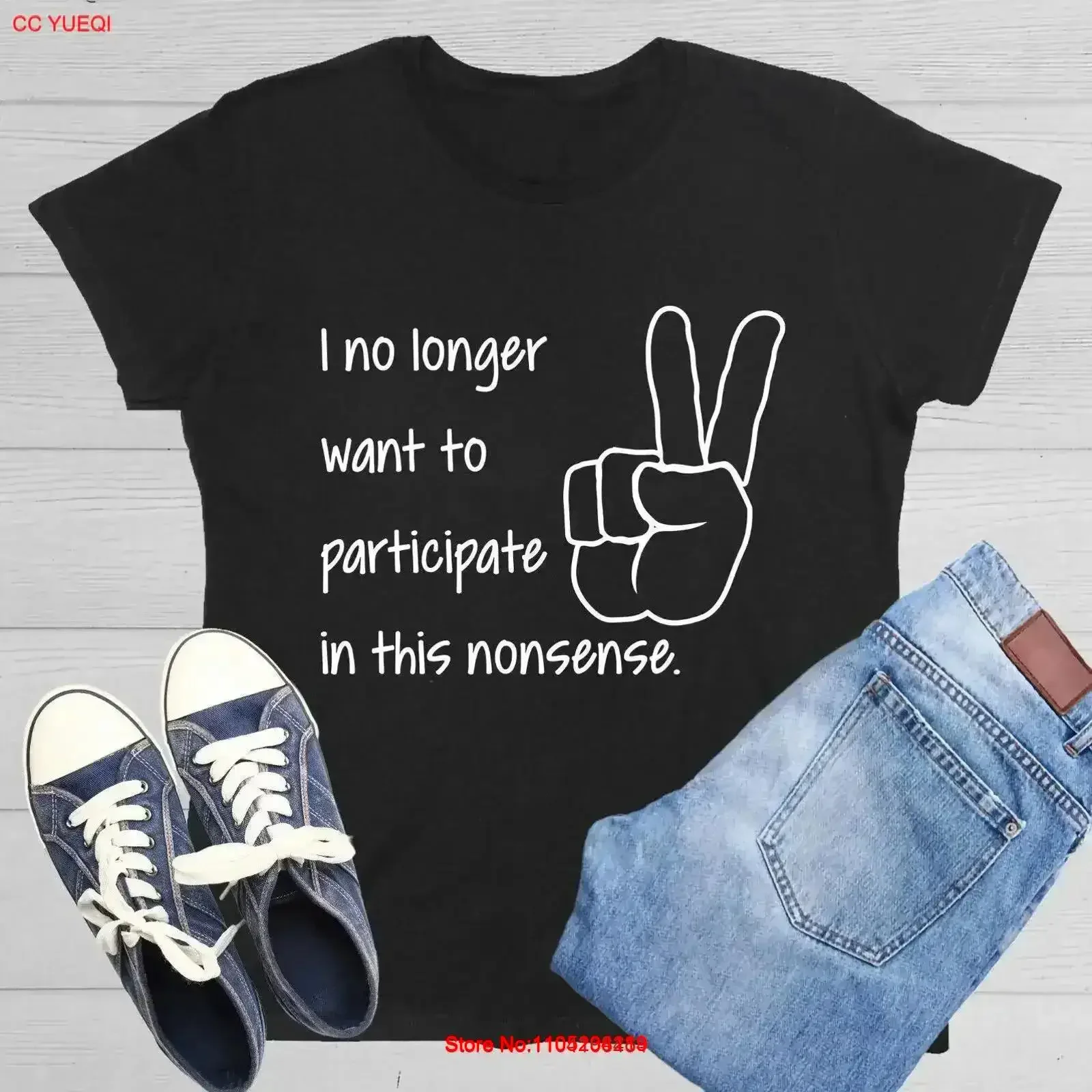 

I No Longer Want To Participate Sarcastic Novelty s Funny Womens T Shirt vintage Washed Stretched Breathable Slightly vintage