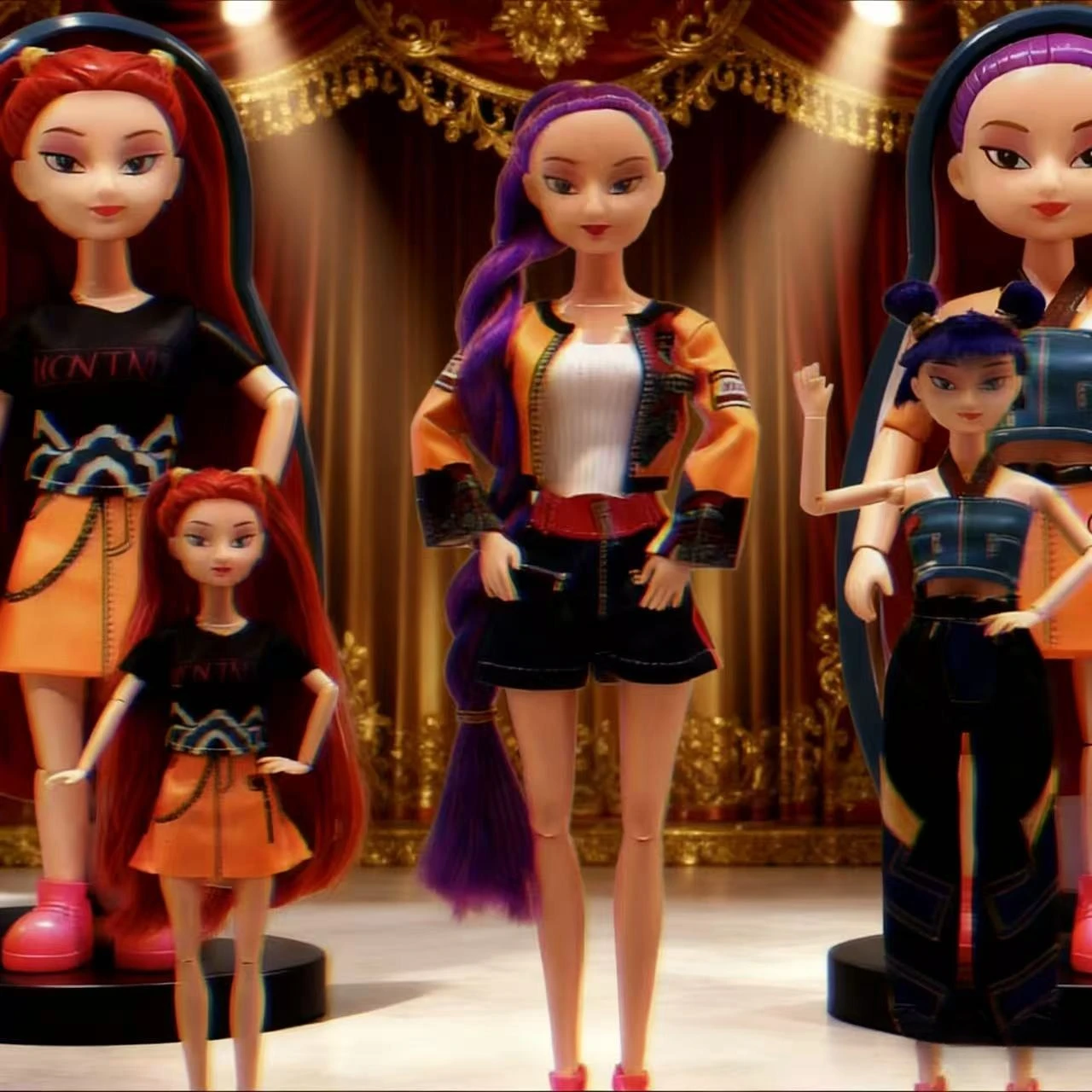 دمية لطيفة على شكل مجموعة K-POP Demon Hunter Girl لعام 2026، Lumimilazoi، هدية عيد الميلاد، مع مفاصل متحركة، دمية على شكل إنسان #3