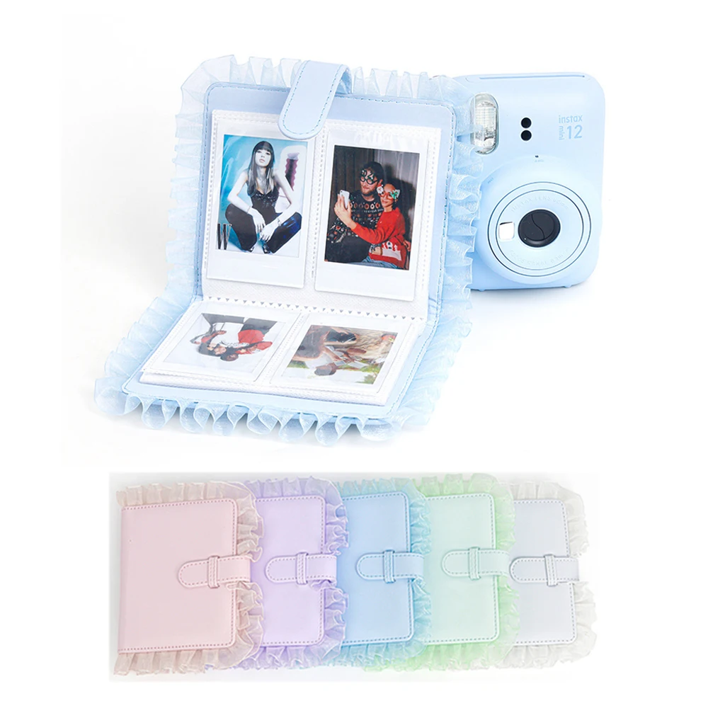 64 Taschen 3 Zoll Fotoalbum Buch für Fujifilm Instax Mini 12 9 8 7s 70 25 90 LiPlay LINK SP-1 SP-2 Sofortbildkamera Kartenhalter