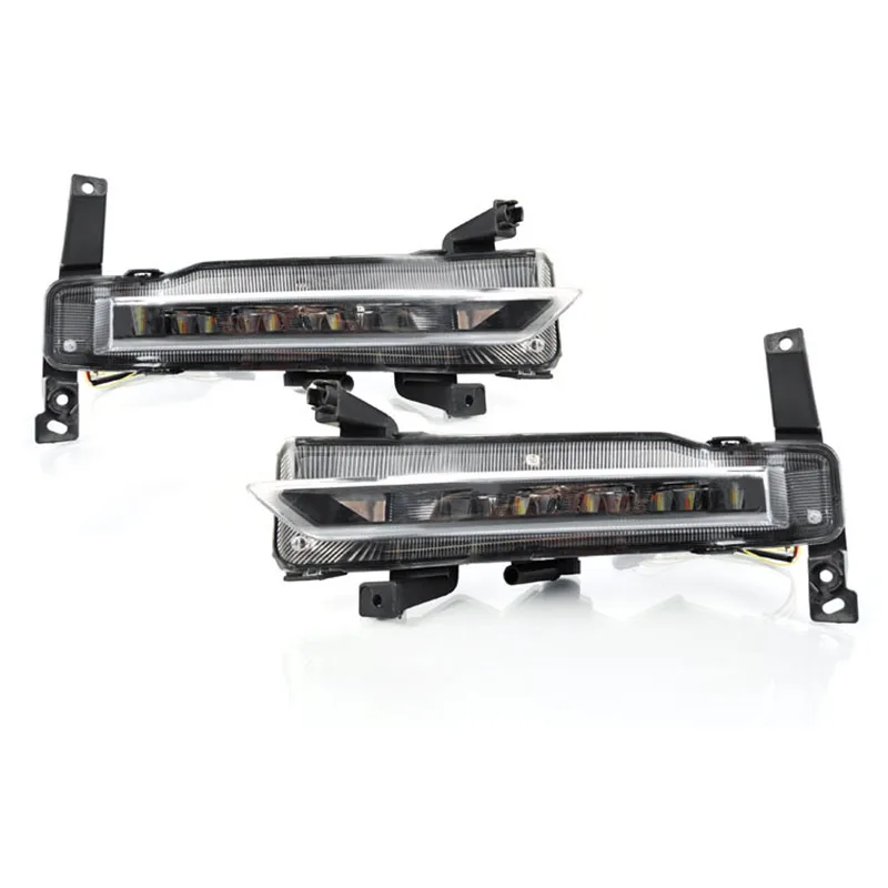 LED tri color daytime running light assembly exterior modification parts For Tiggo 8 Pro Max 2022 2023 2024