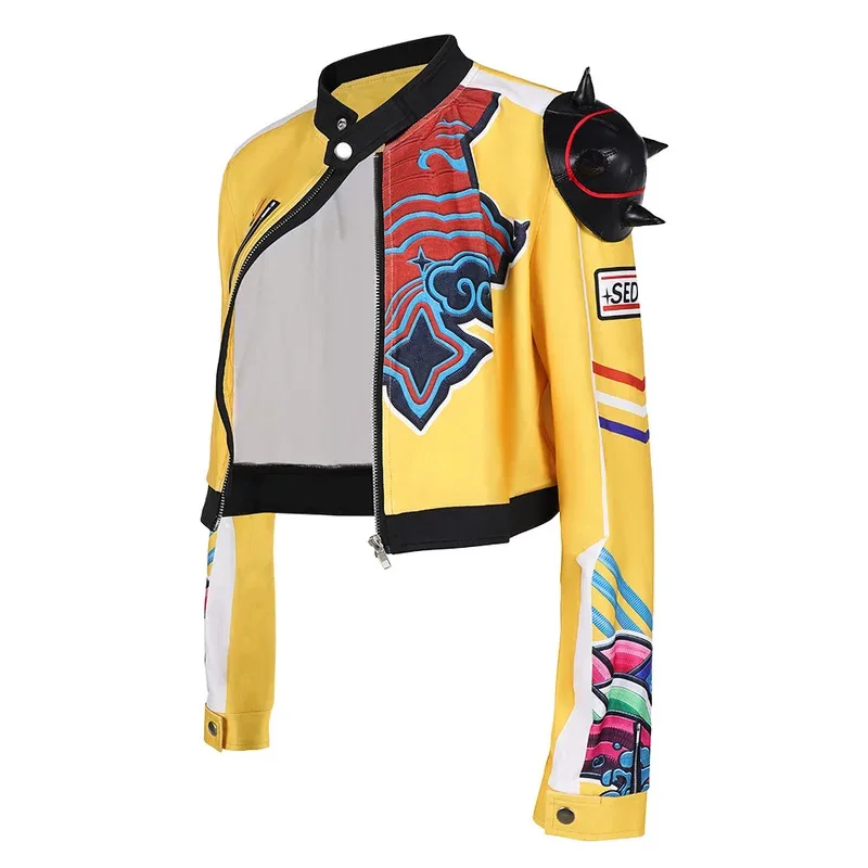 Женское пальто Руми с героями мультфильмов, костюм Fantasia, короткая куртка, наряды на Хэллоуин, карнавал, вечеринку, костюм для взрослых, 5;d'2.