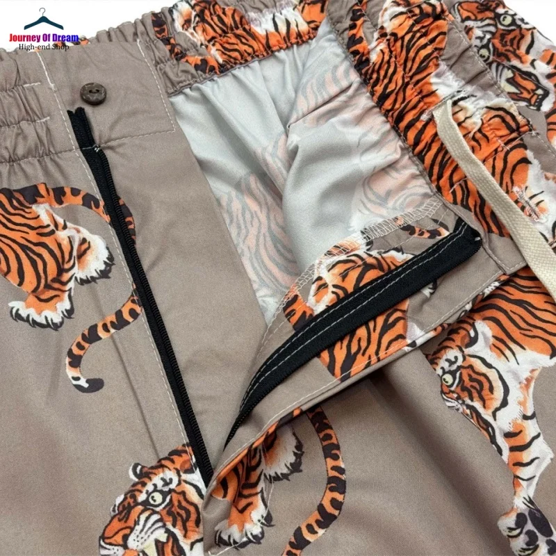 Summer Brand High-end Shorts Best quality Mens Womens WACKO MARIA Hundred Tigers Totem Hawaii Shorts