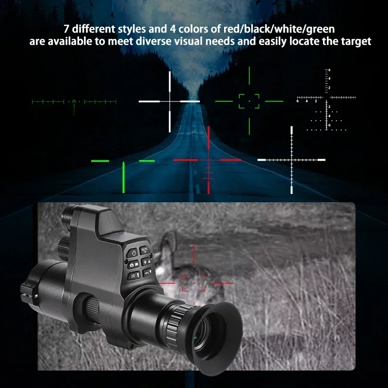 Монокулярная Цифровая видеокамера ночного видения NV4A HD 1080P инфракрасная многорежимная режим изображения охотничий прицел ночного видения для охоты